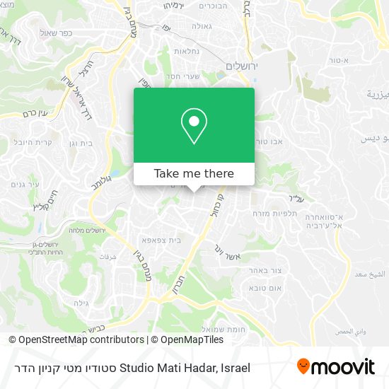 סטודיו מטי קניון הדר Studio Mati Hadar map