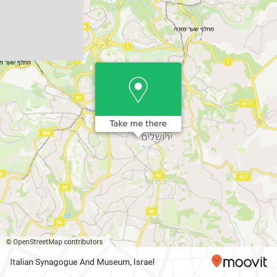 Italian Synagogue And Museum map