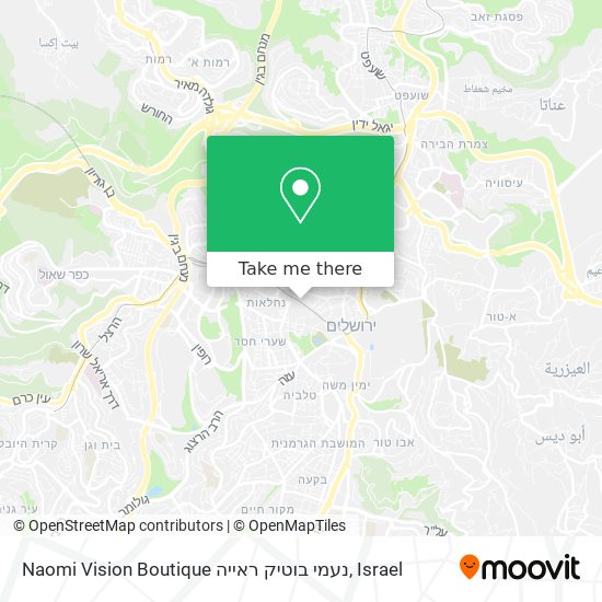 Naomi Vision Boutique נעמי בוטיק ראייה map