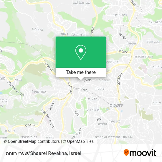 Карта שערי רווחה/Shaarei Revakha