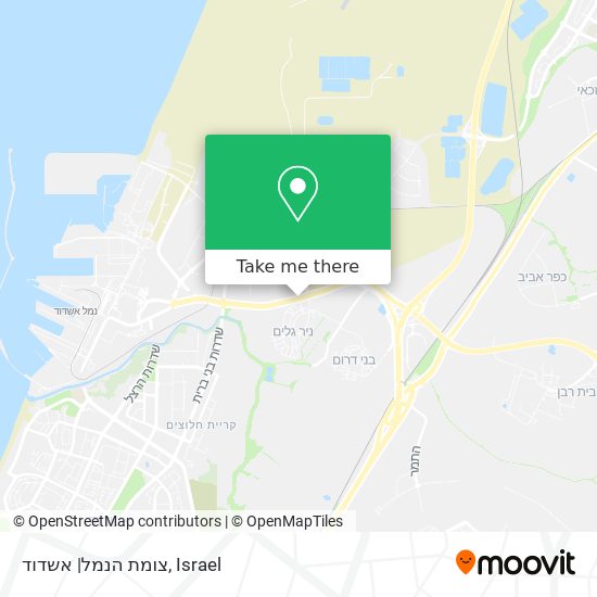 Карта צומת הנמל| אשדוד