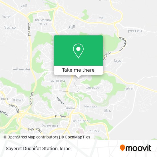 Карта Sayeret Duchifat Station