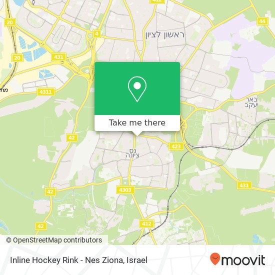 Inline Hockey Rink - Nes Ziona map