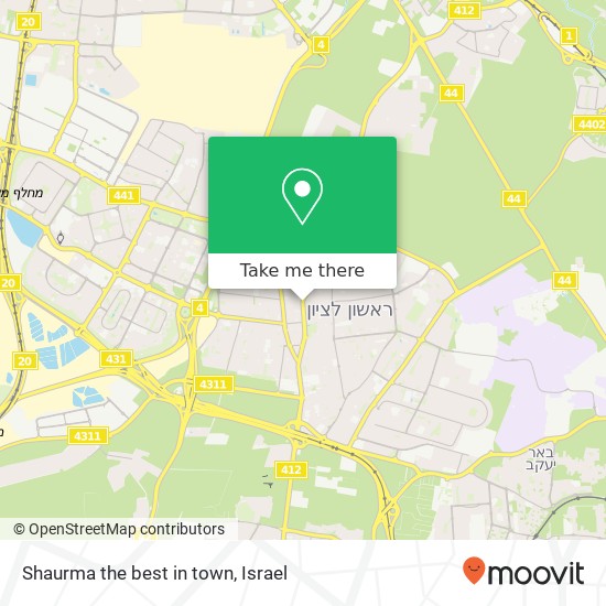 Shaurma the best in town map