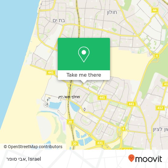 אבי סופר map