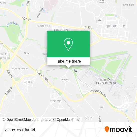 Карта גשר צפריה