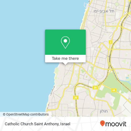 Catholic Church Saint Anthony map