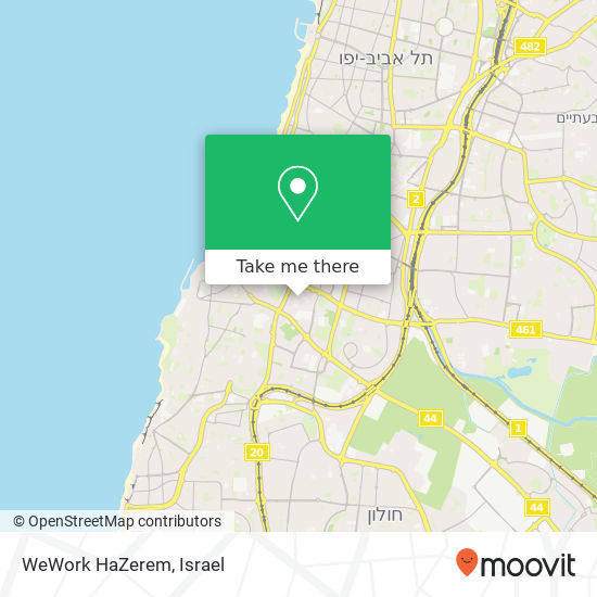 Карта WeWork HaZerem