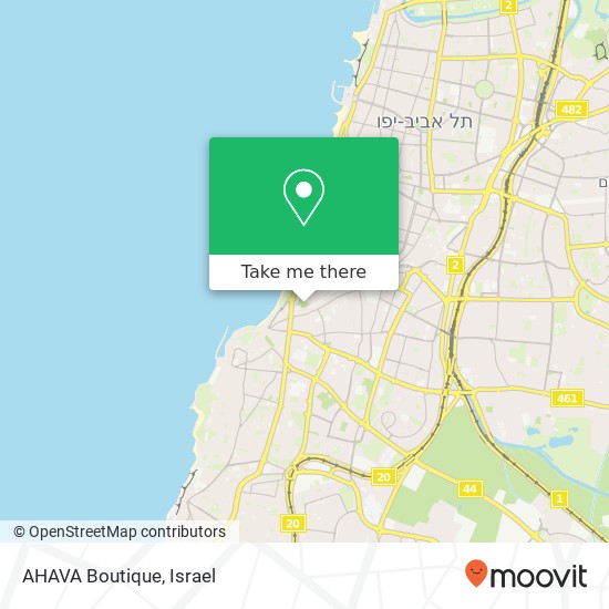 AHAVA Boutique map