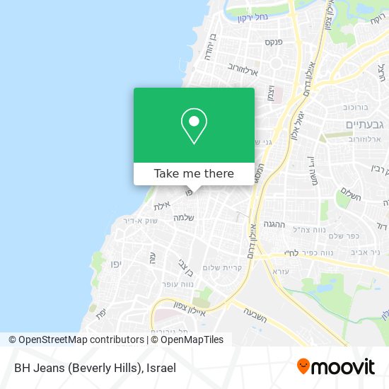 BH Jeans (Beverly Hills) map