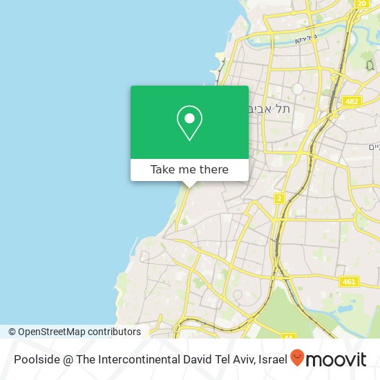 Карта Poolside @ The Intercontinental David Tel Aviv
