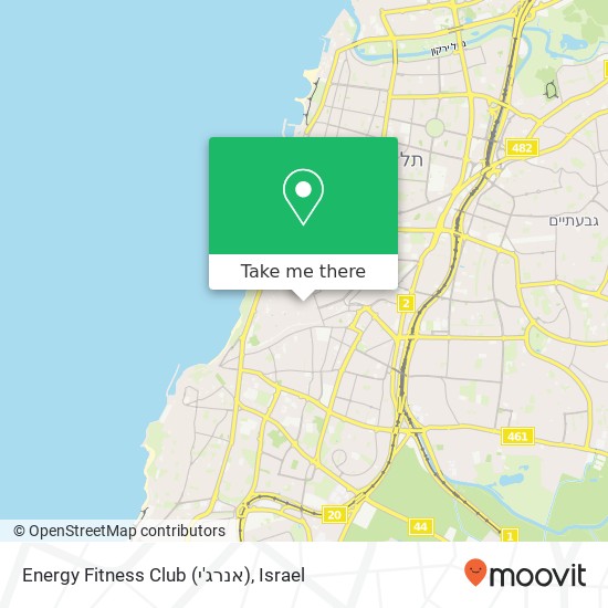 Energy Fitness Club (אנרג'י) map