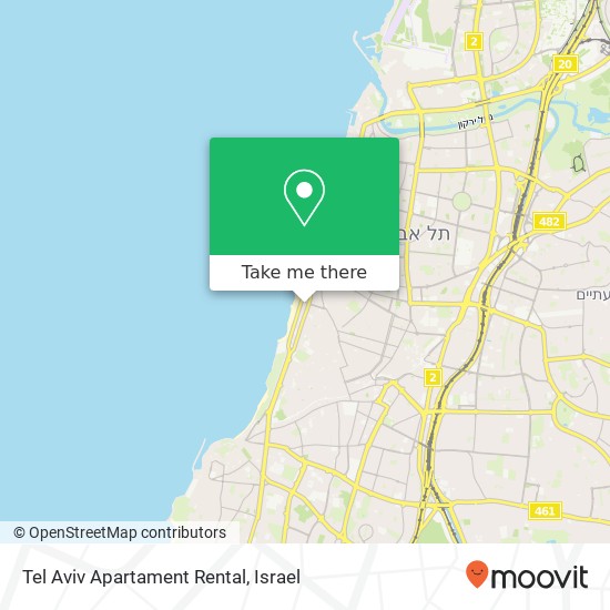 Tel Aviv Apartament Rental map