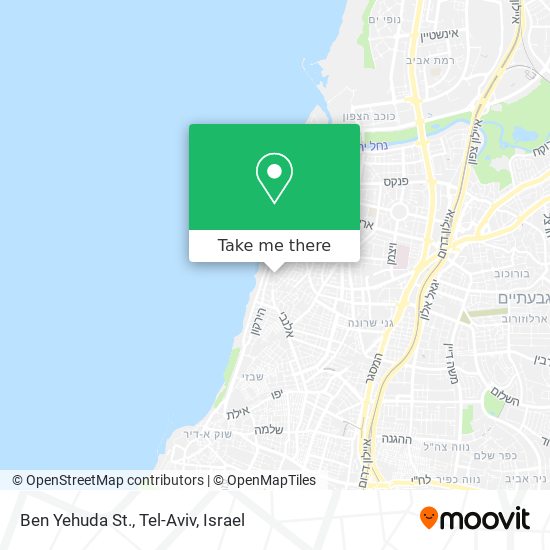 Ben Yehuda St., Tel-Aviv map