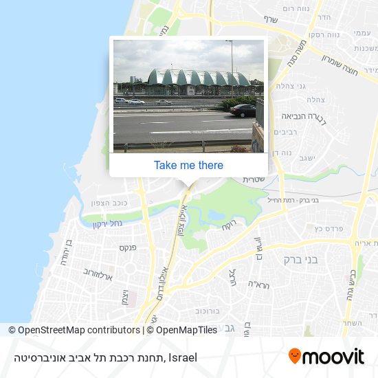 תחנת רכבת תל אביב אוניברסיטה map