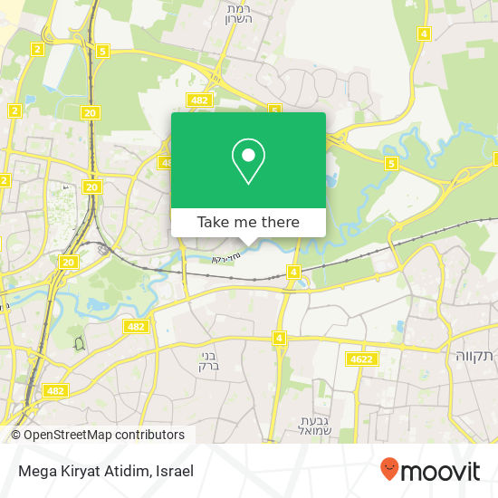Mega Kiryat Atidim map