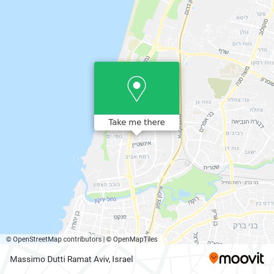 Карта Massimo Dutti Ramat Aviv