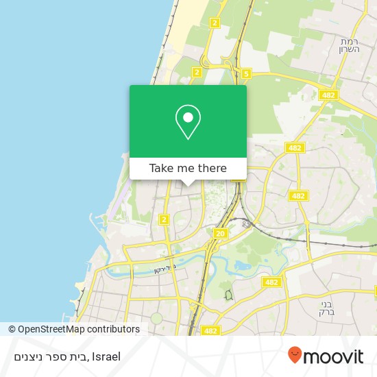 בית ספר ניצנים map