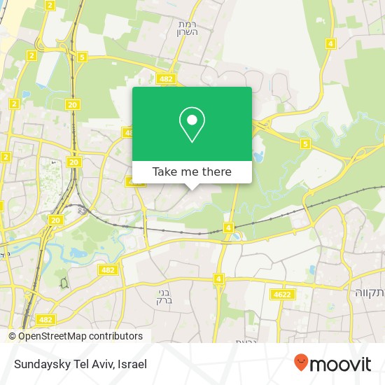 Sundaysky Tel Aviv map