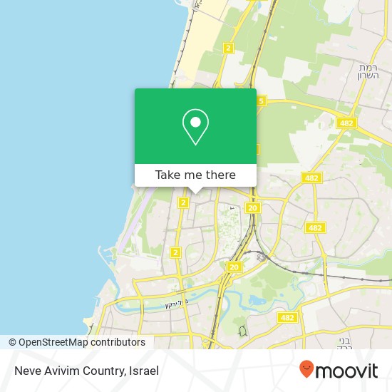 Карта Neve Avivim Country