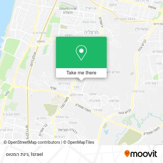 Карта גינת המטוס
