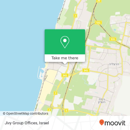 Jivy Group Offices map