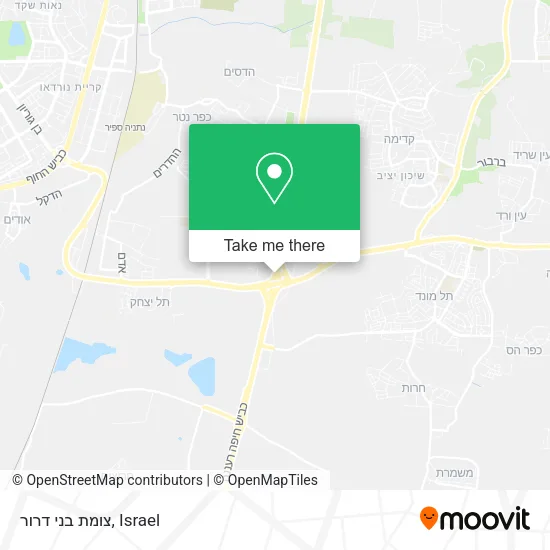 Карта צומת בני דרור