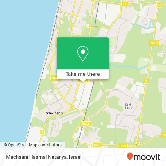 Карта Machsani Hasmal Netanya