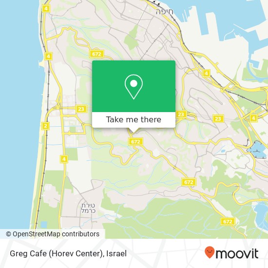 Greg Cafe (Horev Center) map