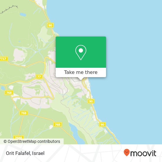 Orit Falafel map