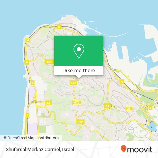 Shufersal Merkaz Carmel map