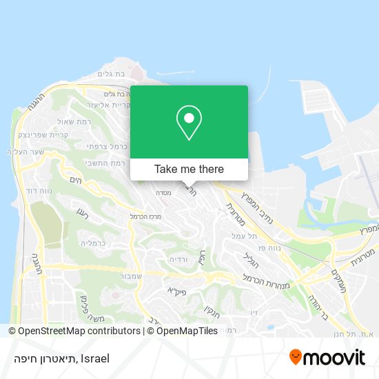תיאטרון חיפה map