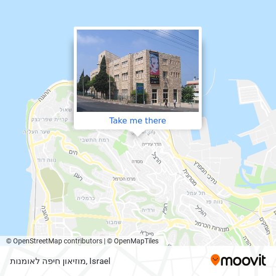Карта מוזיאון חיפה לאומנות