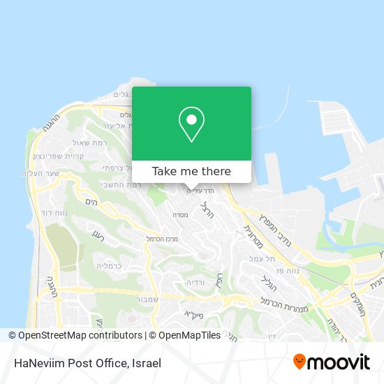 Карта HaNeviim Post Office