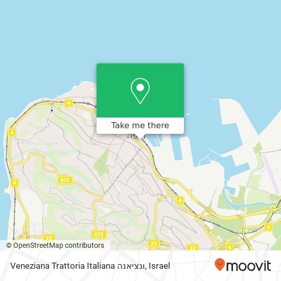 Veneziana Trattoria Italiana ונציאנה map