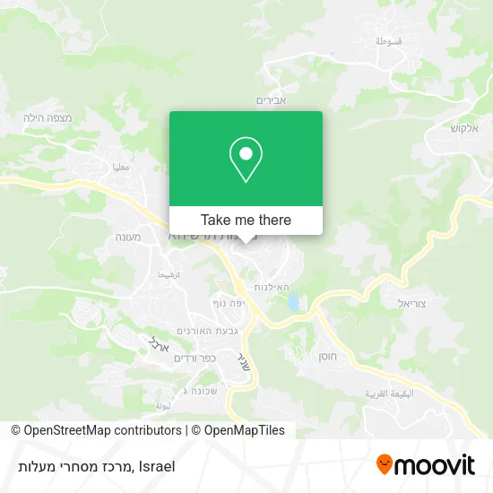 Карта מרכז מסחרי מעלות