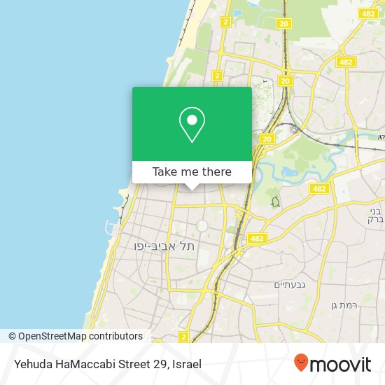 Yehuda HaMaccabi Street 29 map