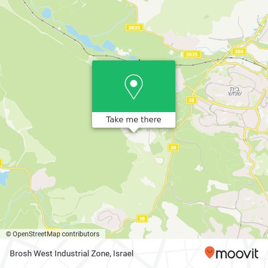 Brosh West Industrial Zone map