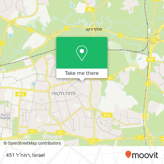 רמח"ל 451 map