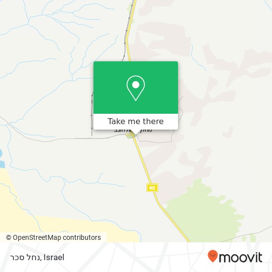 נחל סכר map