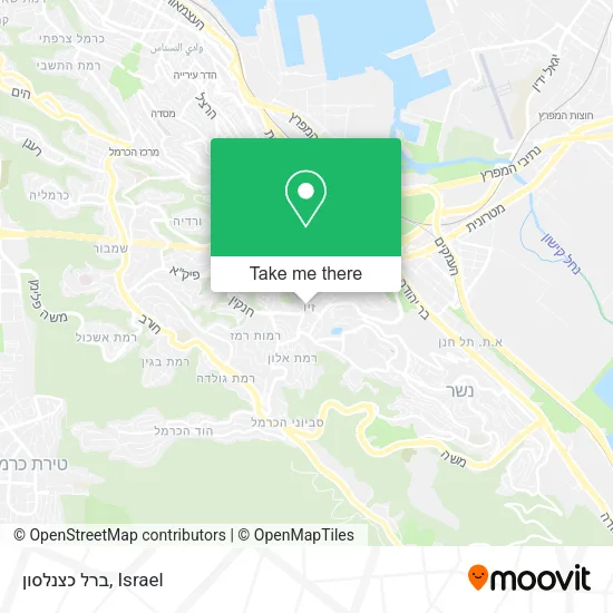 Карта ברל כצנלסון