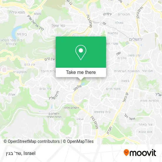 Карта שד' בגין