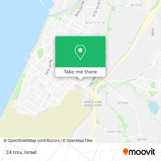 צפת 24 map