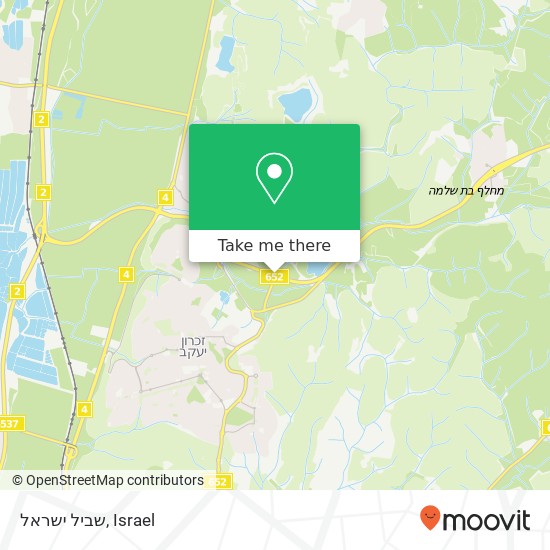 שביל ישראל map