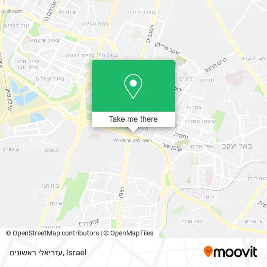 Карта עזריאלי ראשונים