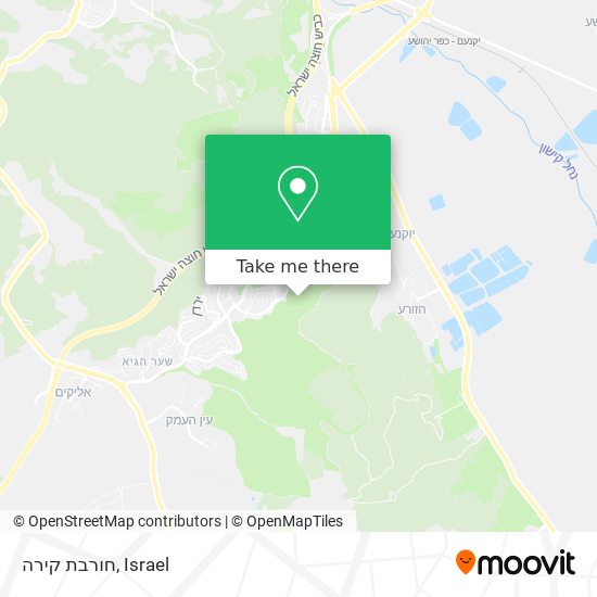 חורבת קירה map