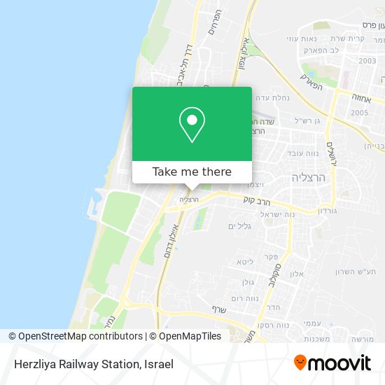 Herzliya Railway Station map