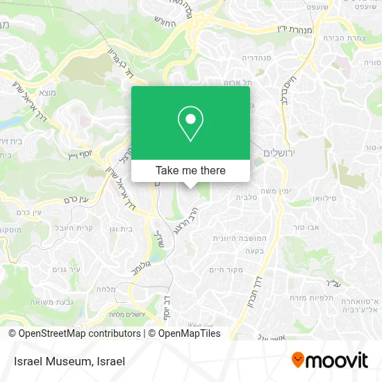 Israel Museum map