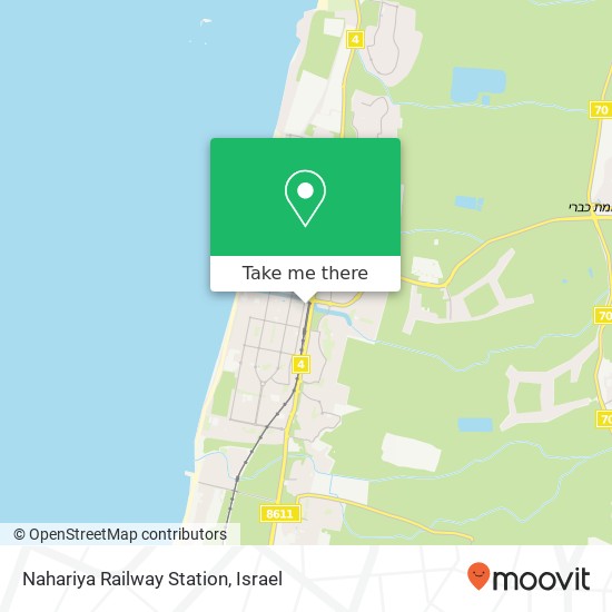 Карта Nahariya Railway Station