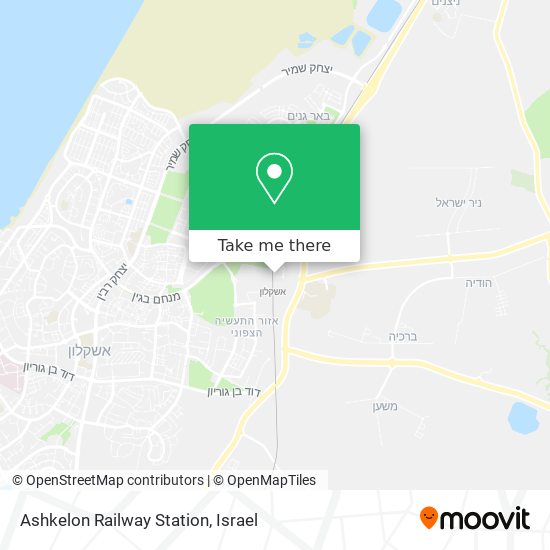 Ashkelon Railway Station map